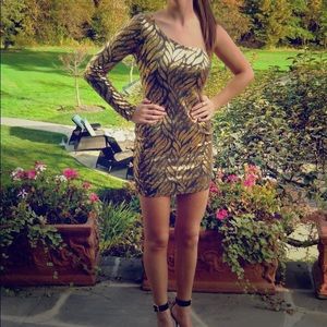 Statement one shoulder dress